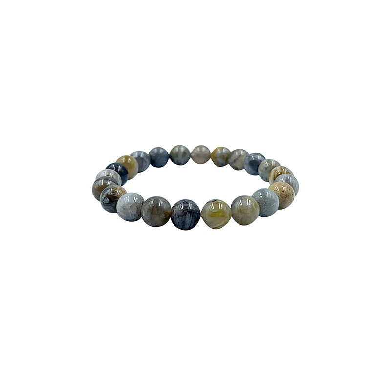Bracelet Agate feuille de bambou - Bracelet - 4 à 8 mm